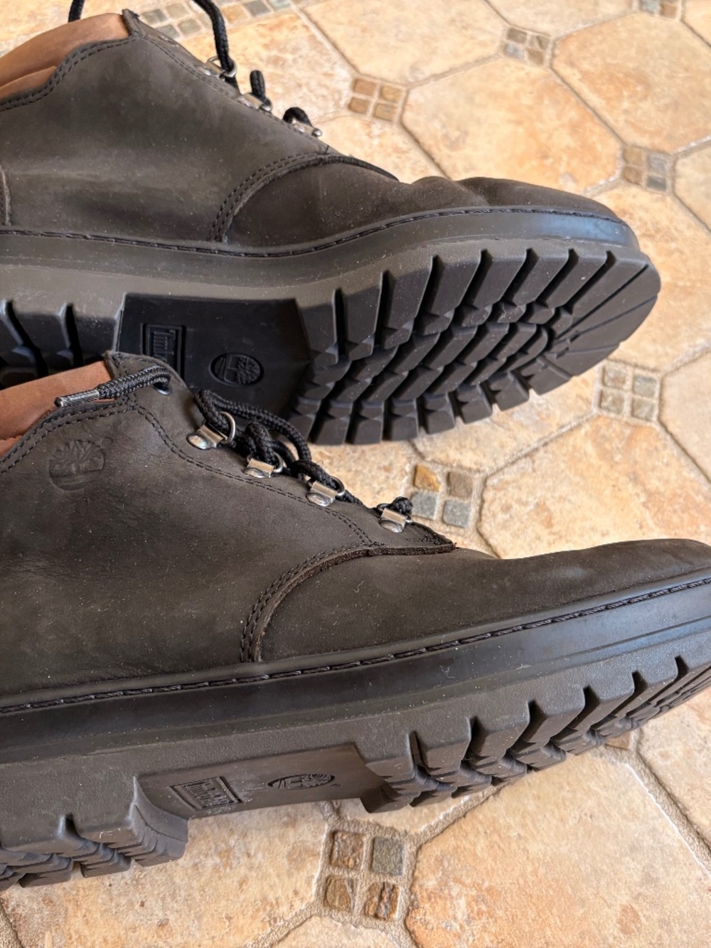 Timberland Waterproof Chukka Dark Brown Work Boots--11